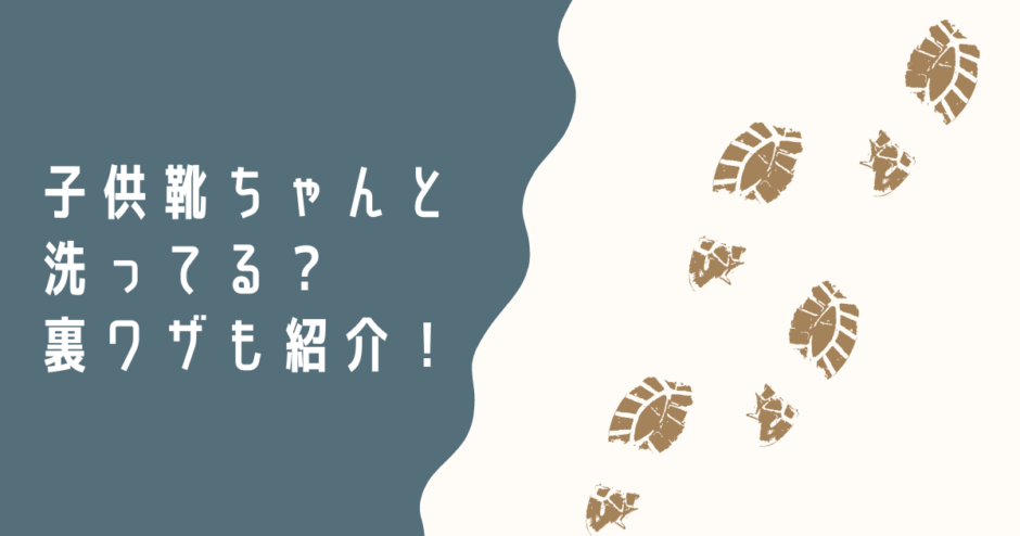 靴ちゃんと洗ってる？